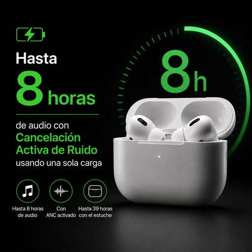 Hasta 8 horas de batería